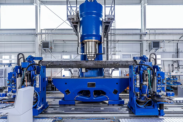 Foto: Gesco: Fahrständerichtanlage im Einsatz